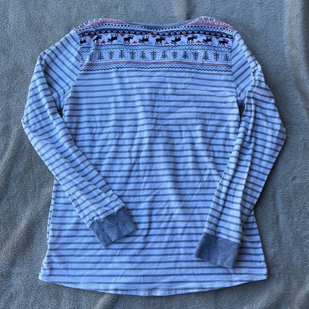 Cuddl Duds Winter Pajama Top, Size Small